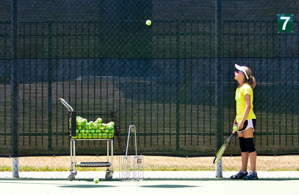 Middle schooler embraces tennis talent