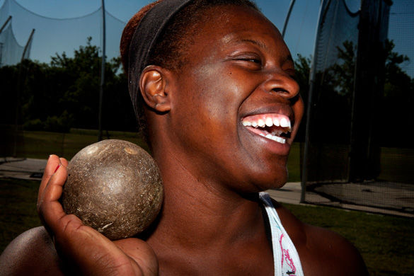 McCall wins title in hammer throw, womenâ€™s team places 14th overall