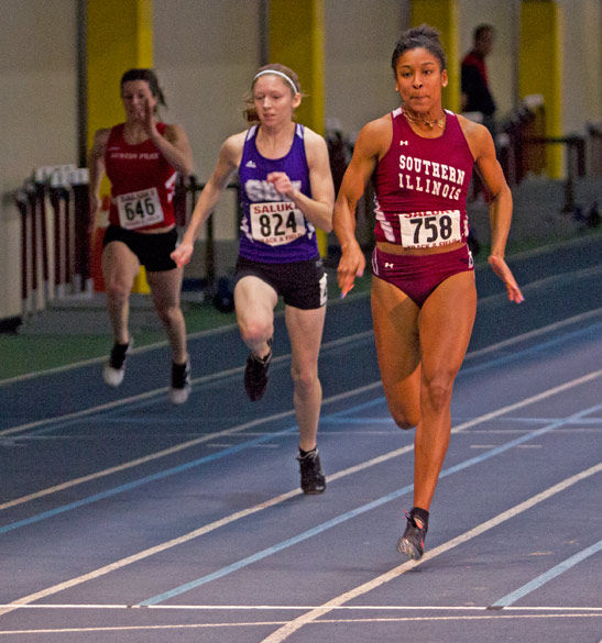 Salukis dominate first home meet of 2014