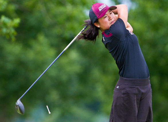 Freshman Saluki golfer Alice Ho drives the ball Wednesday at Hickory Ridge Public Golf Center. Ho said Coach Mihelich is a good motivator and a reason why she chose to attend SIU. I came to visit , Ho said. I felt like it was a fit for me because it wasnt too big or too small. Jamie Eader • Daily Egyptian
