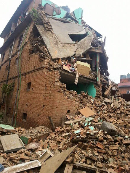Student loses home to quake in Nepal