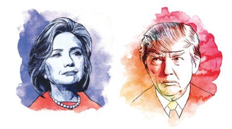 Illustrations of Hillary Clinton and Donald Trump. (TNS)