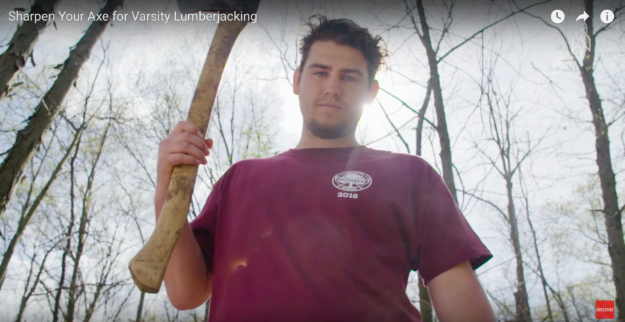 Watch: SIU student featured on CNN network for his lumberjacking skills