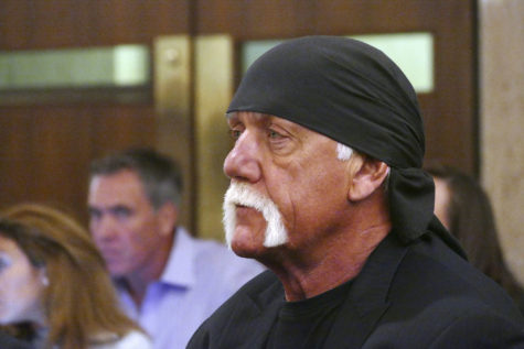 Hulk Hogan, aka Terry Bollea, sits in court. (Scott Keeler/Zuma Press/TNS)