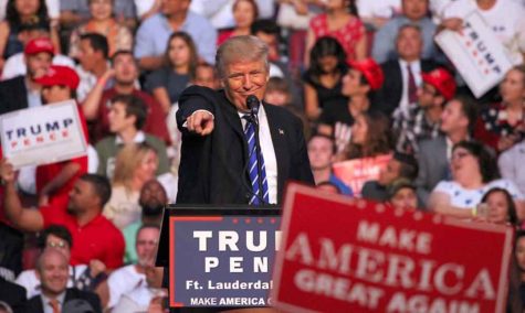 Republican presidential candidate Donald Trump holds a campaign rally Aug. 10, 2016 in Sunrise, Fla. (Patrick Farrell/Miami Herald/TNS)