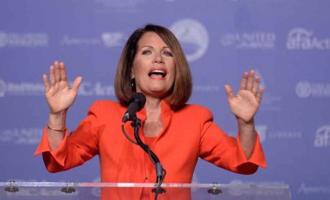 Rep. Michele Bachmann speaks at the 11th annual Values Voter Summit on Friday, Sept. 9, 2016 in Washington, D.C. (Olivier Douliery/Abaca Press/TNS)