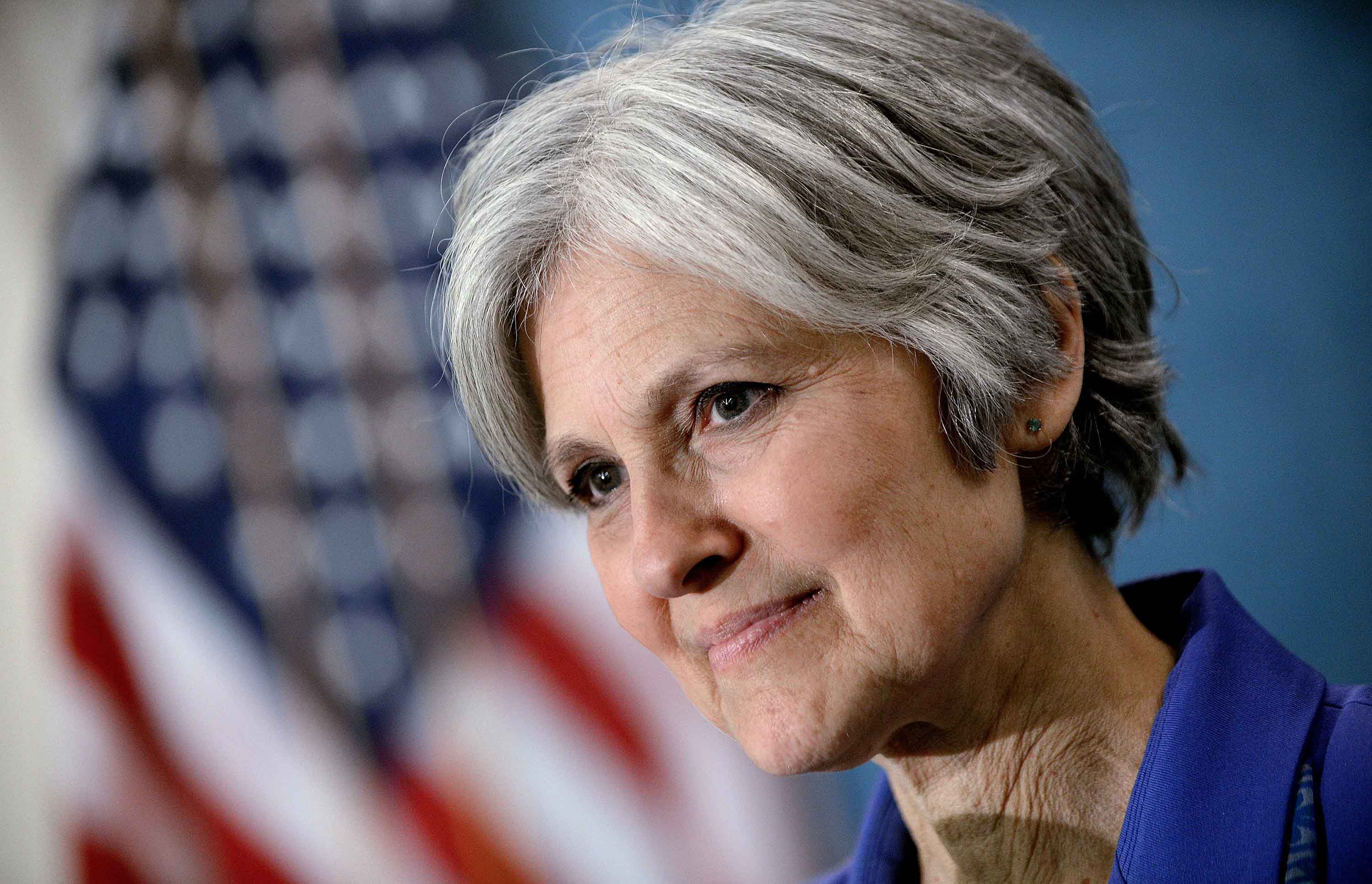 Green Party presidential nominee Jill Stein announces the formation of an exploratory committee to seek the Green Party's presidential nomination again in 2016 during an event at the National Press Club Feb. 6, 2015 in Washington, D.C. (Olivier Douliery/Abaca Press/TNS)