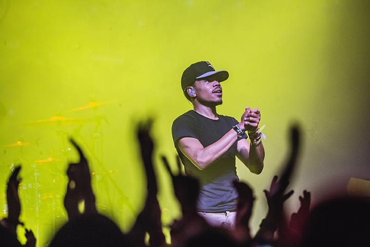 Chance the Rapper performs in the group The Social Expirement at the Austin Music Hall on March 20, 2015 in Austin, Texas. 
