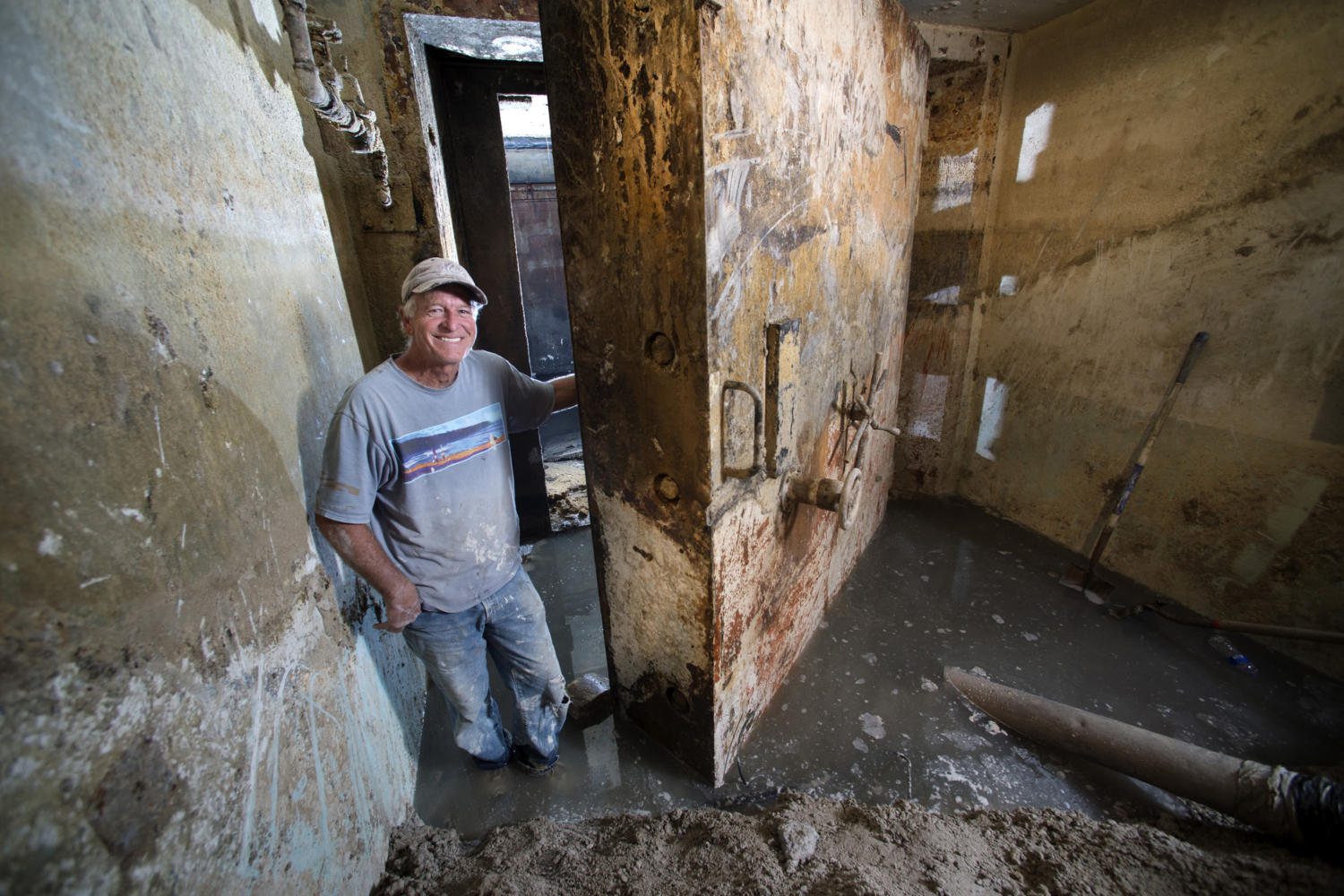 It took two years of fighting red tape into months of excavating concrete and water, but Russ Nielsen was determined to find out what was inside this long-ago decommissioned missile launch complex in central Missouri. (Joe Ledford/Kansas City Star/TNS)