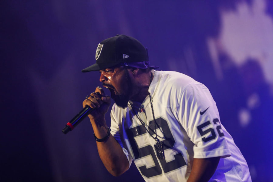 Ice Cube performs during the Coachella Valley Music and Arts Festival in Indio, Calif., on Saturday, April 23, 2016. Ice Cube's BIG3 basketball league is preparing for its debut in Brooklyn. (Jay L. Clendenin/Los Angeles Times/TNS)