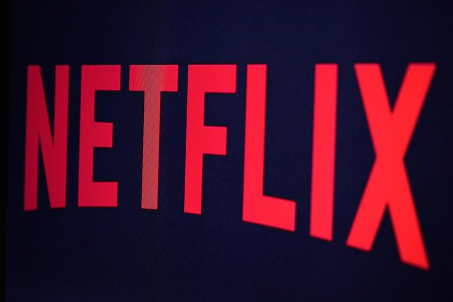 The Netflix logo on Sept. 19, 2014 in Paris. 