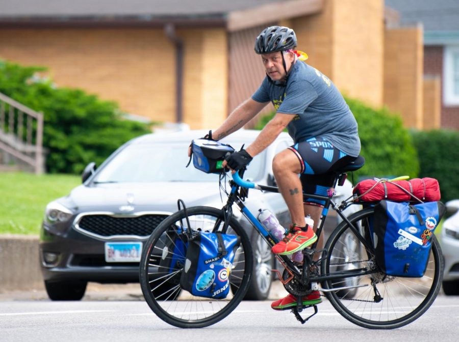 Rob Freed pulls out of Home2 Suites on Saturday, May 25, 2019 on Elm Street in Carbondale, Illinois. 