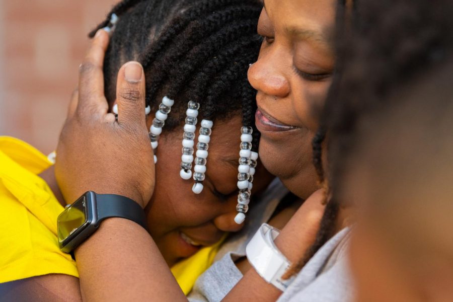 Sincearae Dotson holds her daughter Patrice on Tuesday, June 11, 2019 outside Memorial Hospital in Carbondale. 