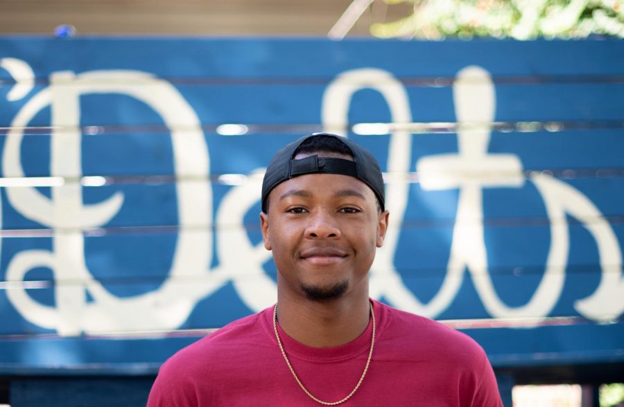 Keith Rogers, the first ever mental health chair for the fraternity Omega Delta on Saturday, September 14, 2019.
