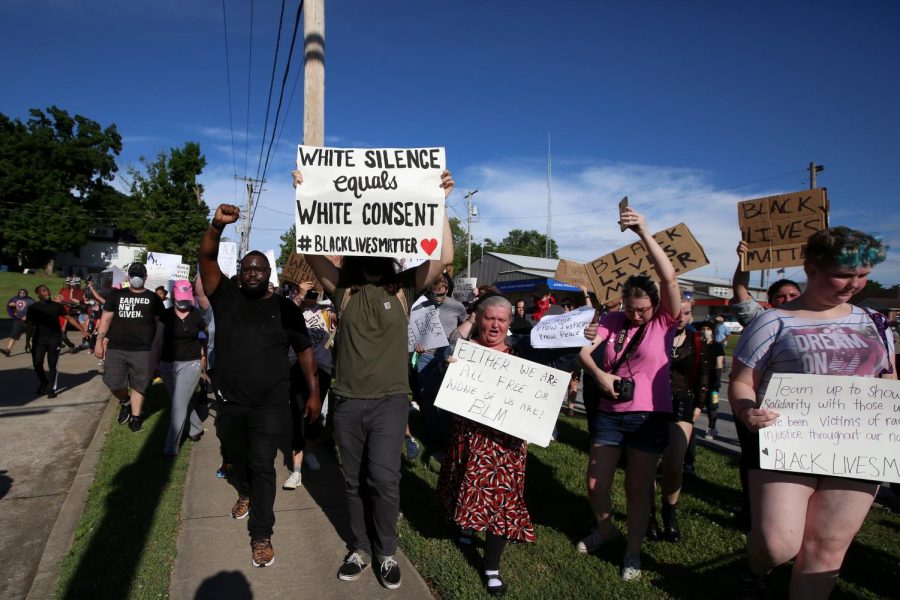 Black Lives Matter demonstrators visit the town of Anna, Illinois, Thursday, June 4, 2020.
About 150 Black Lives Matter demonstrators of all colors marched through the town of Anna, Illinois to protest the death of George Floyd in Minneapolis, as well as in the hopes of bringing more awareness to the issue of race relations in the United States, and especially the town of Anna.  The demonstration marked the first of its kind ever in this area of Southern Illinois.  Since the turn of the 20th century, Anna, IL has carried the grim reputation of being a sundown town - a product of the Jim Crow era, which meant African Americans werent allowed after dark.  Over time, A-N-N-A became known as an acronym that stood for: Aint No [N-word] Allowed.  Present day Anna is still viewed as one of the more racist towns in Southern Illinois, however there seem to be enough residents that would like to overcome this reality and allow for positive change to arrive and flourish.

Angel Chevrestt // @sobrofotos