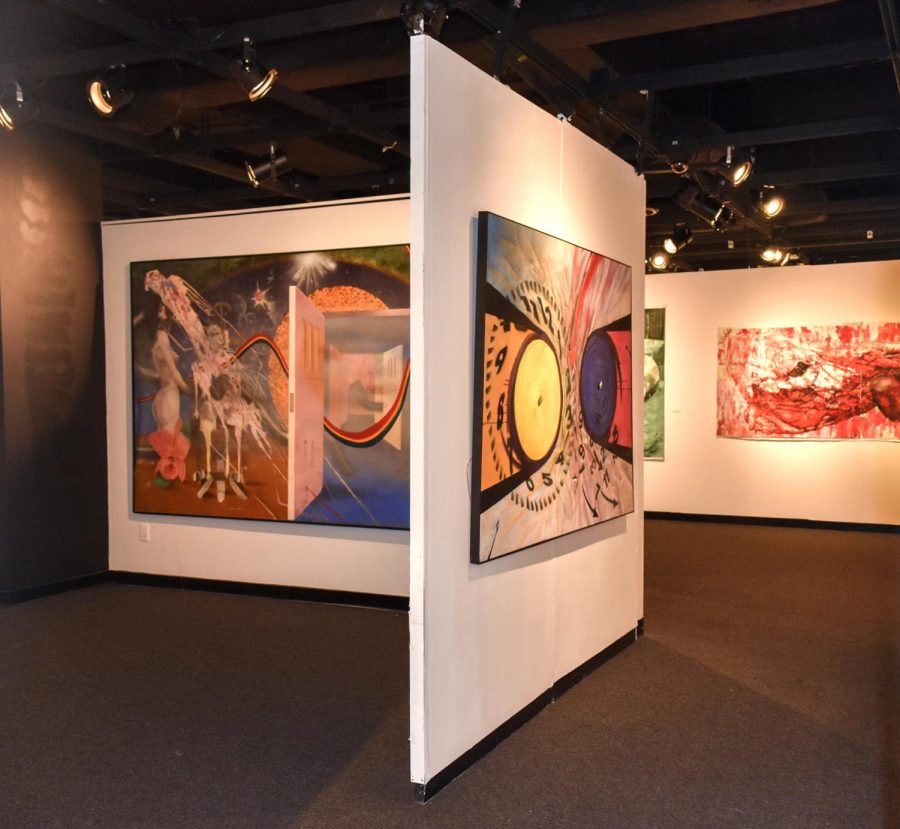 SIUs University Museum displays the new “The Art of Darkness” which features the work of Tim Atseff. This exhibit is open to the public and is located in Faner Hall in Carbondale, Ill. The exhibit features 50 years of work. The paintings are based off of Atseffs interpretation of violence and persecution of Donald Trump.