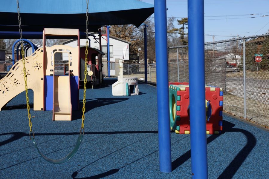 Rainbows End Preschool features an array of playground equipment on Jan. 26, 2022 at SIU in Carbondale, Ill.