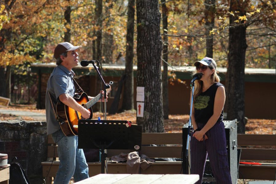Country singers perform at The Haunted Hollow event Oct. 23, 2022 at Touch of Nature in Makanda, Ill.