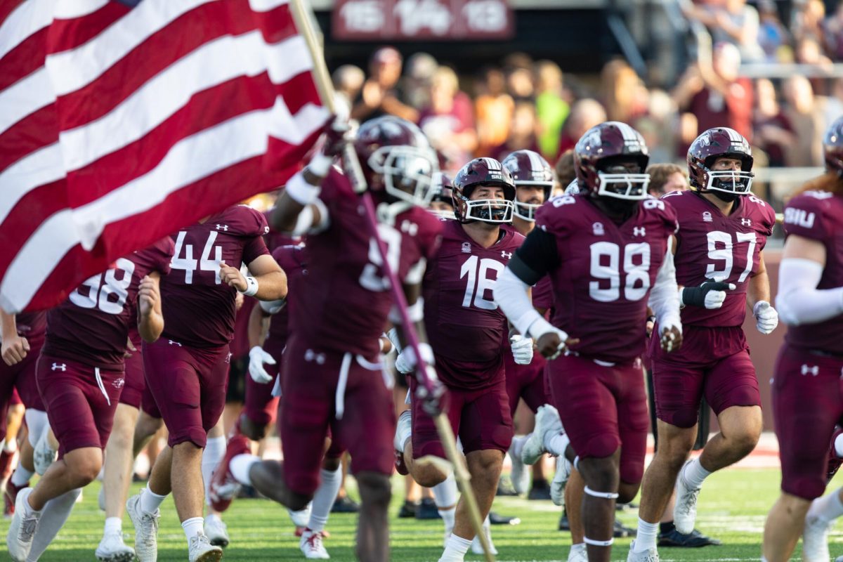 The Salukis take the field for the first game of the season as they face Austin Peay at home Sept. 2, 2023 at Saluki Stadium in Carbondale, Ill. 