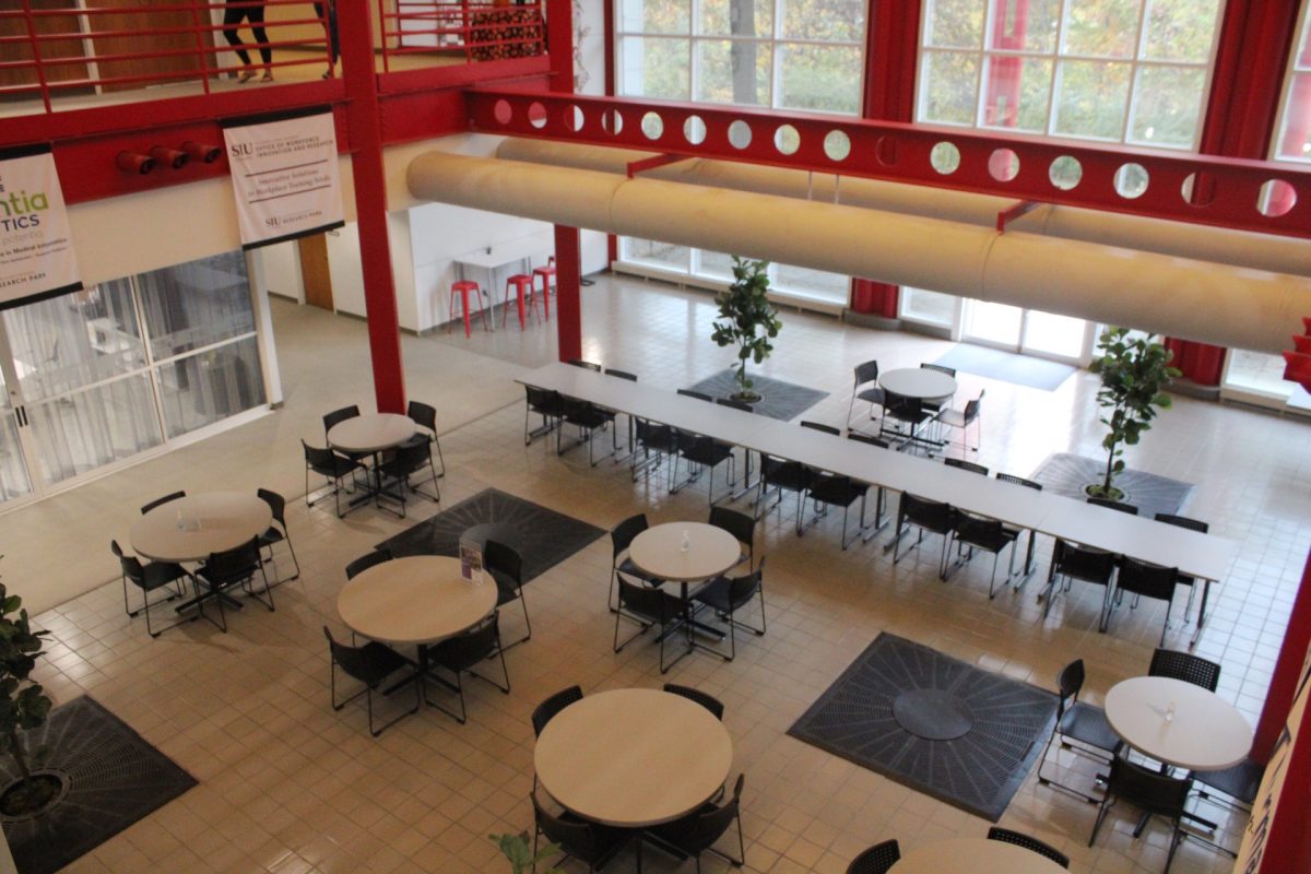 The event space for Hack S.I. is located at the Dunn-Richmond Economic Development Center at SIU Carbondale Oct. 25, 2023 at Dunn-Richmond Center in Carbondale, Illinois.