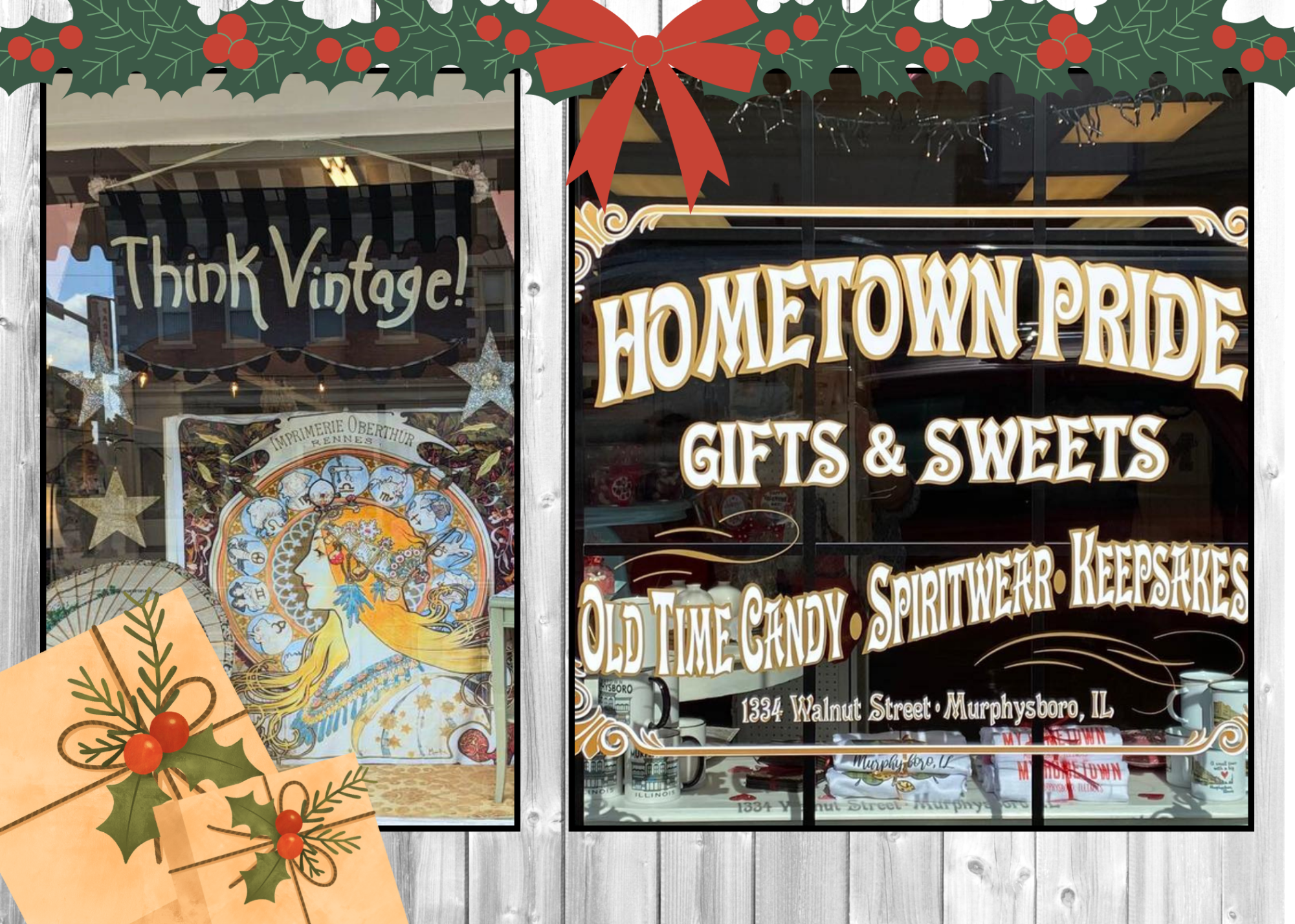 Local holiday shopping: Think Vintage and Hometown Pride Gifts and Sweets