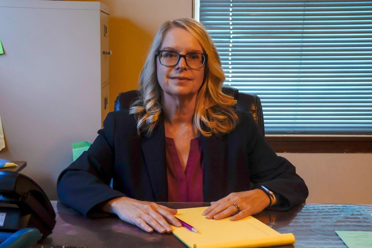 States attorney candidate Marsha Cascio-Hale sits at her desk Oct. 4, 2024 in Carbondale, Illinois. Emily Brinkman | @erb_photo_
