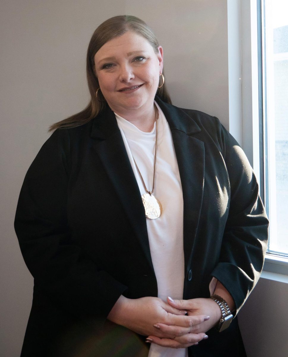 Stephanie Robinson, CEO of Man-Tra-Con Corporation, poses for a portrait at the American Job Center Southern Illinois Dec. 5, 2025 in Marion, Illinois. Riley Sembler | @riley_sembler