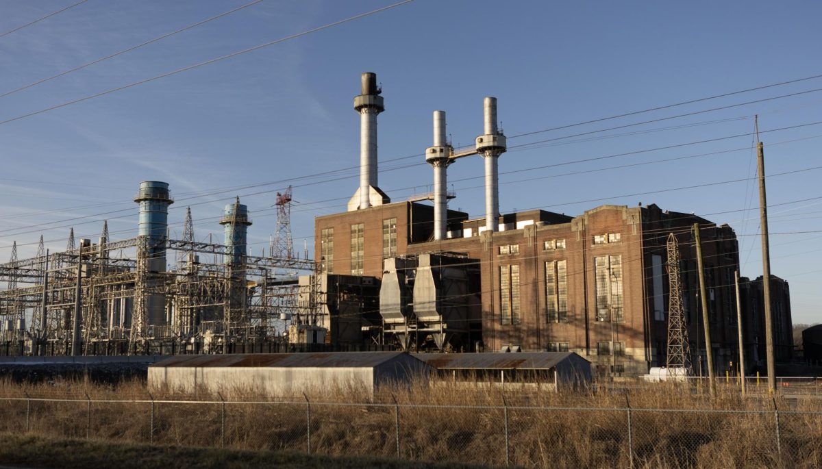 The Grand Tower Energy Center sits vacant along the Mississippi River Feb. 11, 2026 in Grand Tower, Illinois. The Grand Tower Energy Center has been sitting since 2021. 