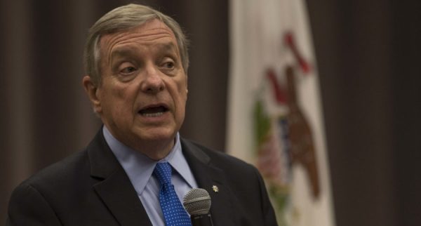 Durbin raises concerns over immigration policy, global conflict during SIU visit