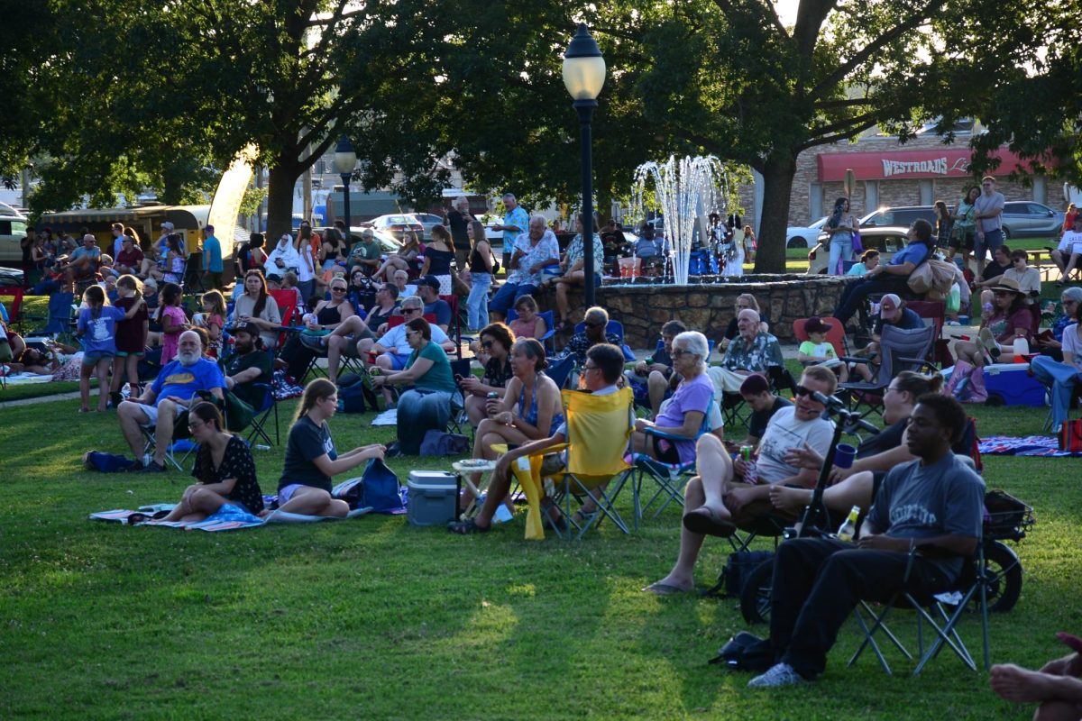 A crowd gathers at Turley Park to watch Josué Estrada perform on July 10, 2025. Sunset Concerts for 2026 kick off on June 11.