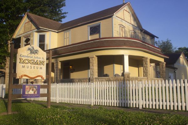 The General John A. Logan Museum at sunset in Murphysboro Illinois, June 3, 2026.