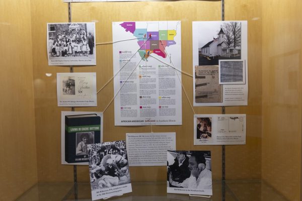 The African American Heritage Project of Southern Illinois display July 21, 2026  is located in the Special Collections Research Center at Morris Library in Carbondale, Illinois. Peyton Cook | @cookmeavisual